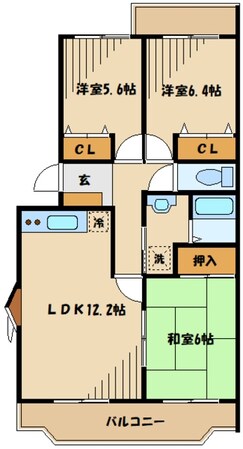 ヴェルドミールの物件間取画像